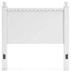 Cabecero Mollviney de panel blanco solamente