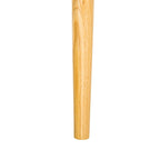 Banco Zipora beige/natural de estilo Mid-Century - 11.8 x 24.6 x 15.4