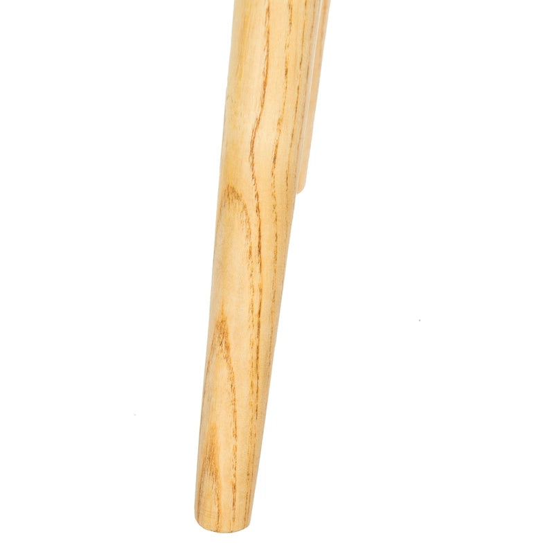 Banco Zipora beige/natural de estilo Mid-Century - 11.8 x 24.6 x 15.4