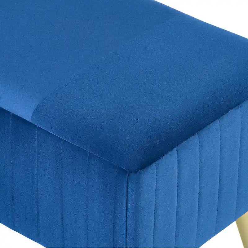 46 Bancos modernos tapizados para cama y entrada con asiento de terciopelo acolchado