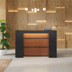 Mostrador de Recepción Grande con Luces LED para Salón, Sala de Recepción, Tienda, Oficina, Vestíbulo, Tienda Minorista, Clínica