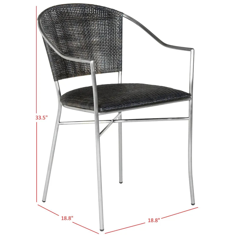 Julieta Sillón Negro - 21 An x 22.3 L x 33.5 Al