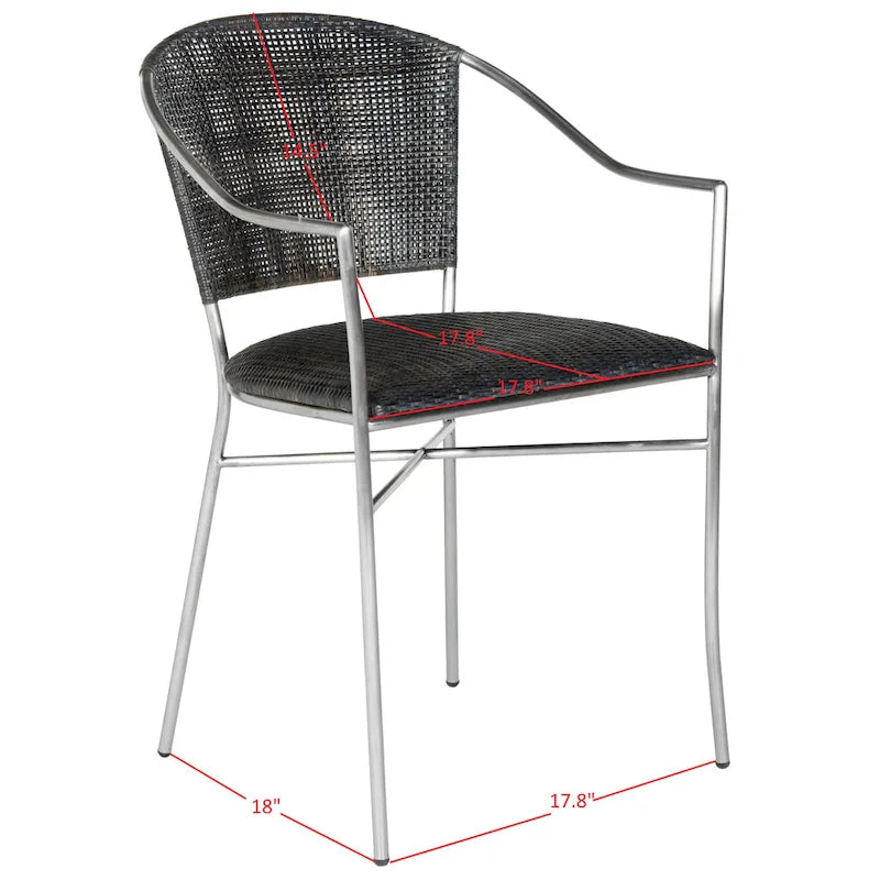 Julieta Sillón Negro - 21 An x 22.3 L x 33.5 Al