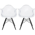 Sillón de comedor Eiffel con asiento moldeado