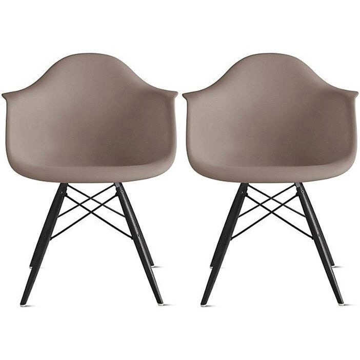 Sillón de comedor Eiffel con asiento moldeado