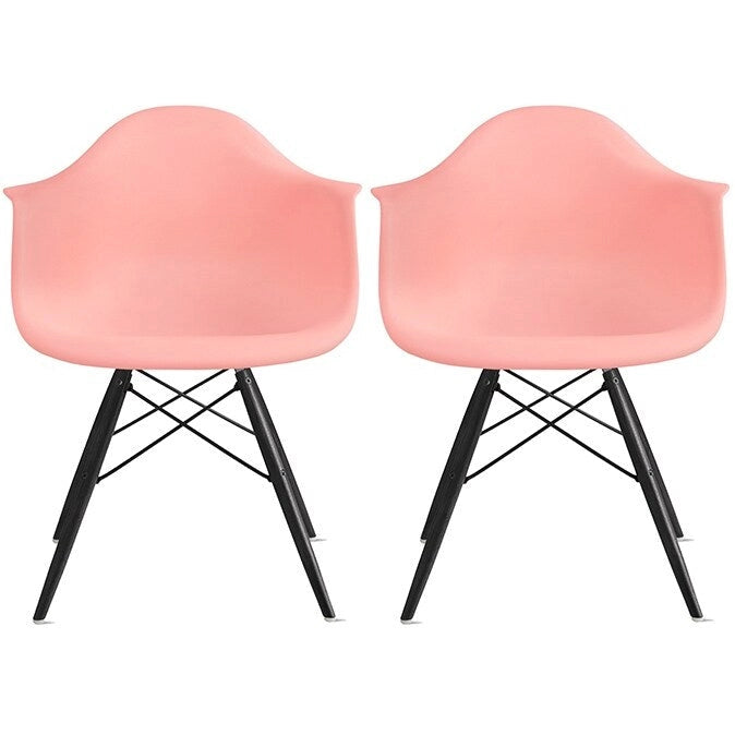 Sillón de comedor Eiffel con asiento moldeado
