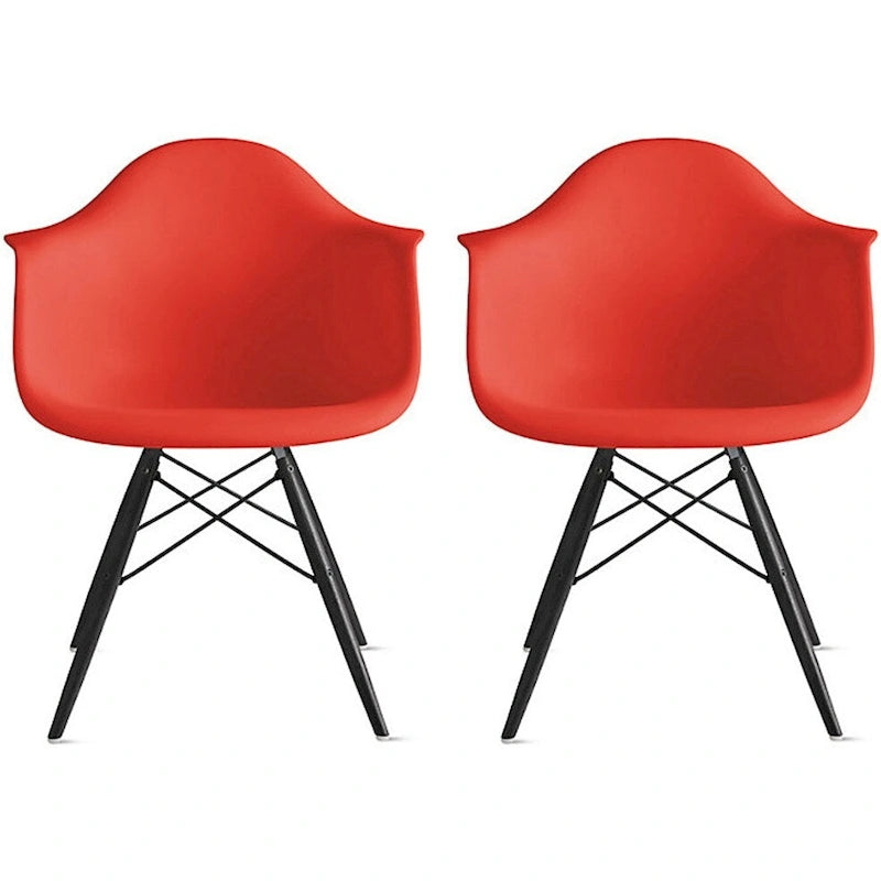 Sillón de comedor Eiffel con asiento moldeado