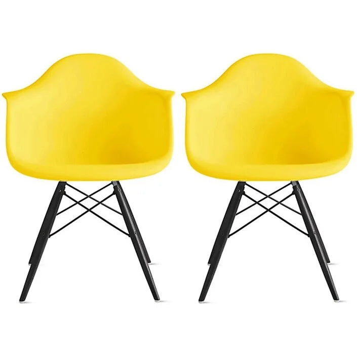 Sillón de comedor Eiffel con asiento moldeado