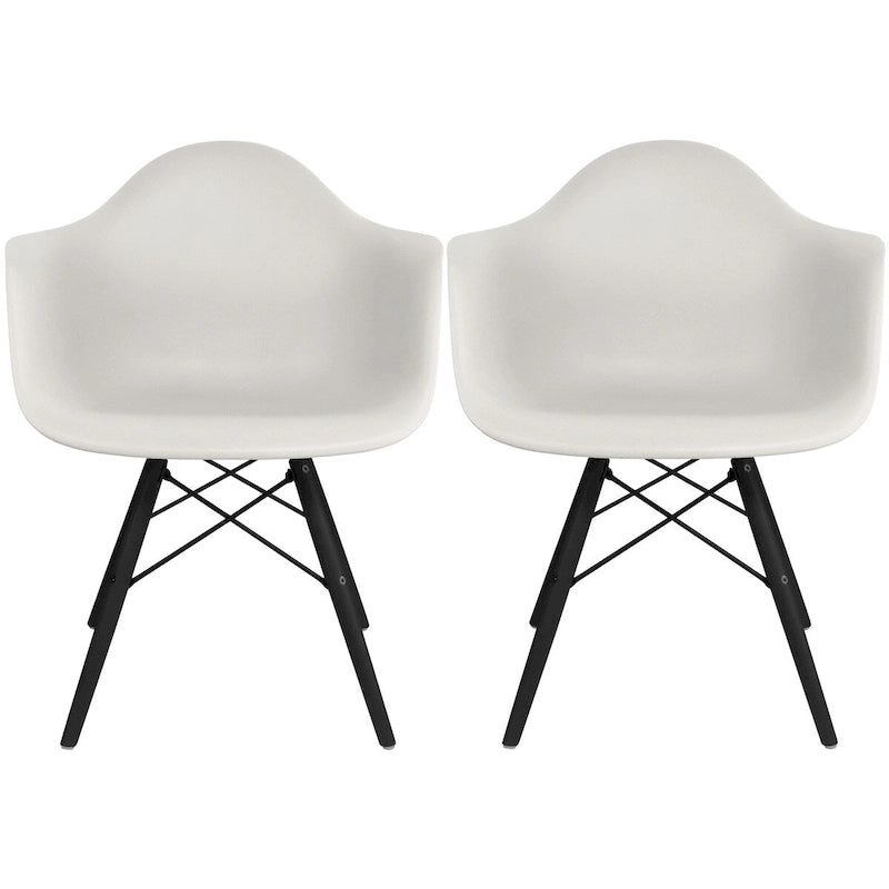 Sillón de comedor Eiffel con asiento moldeado