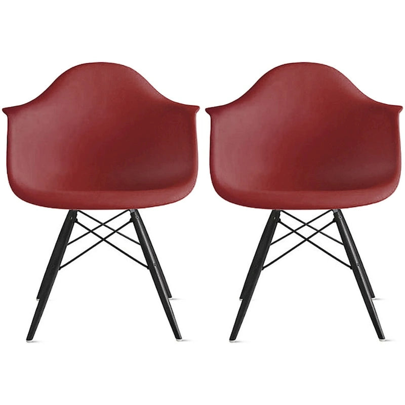 Sillón de comedor Eiffel con asiento moldeado