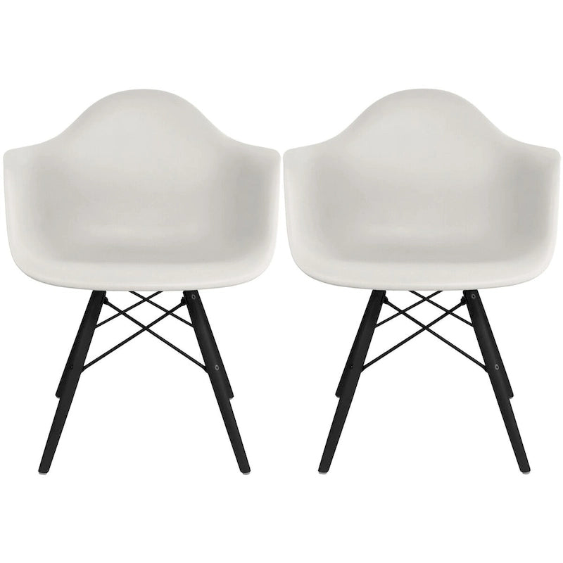 Sillón de comedor Eiffel con asiento moldeado