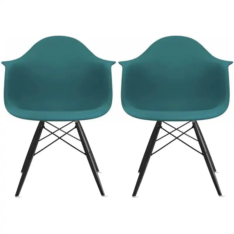 Sillón de comedor Eiffel con asiento moldeado