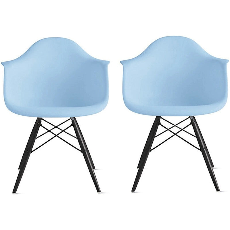 Sillón de comedor Eiffel con asiento moldeado