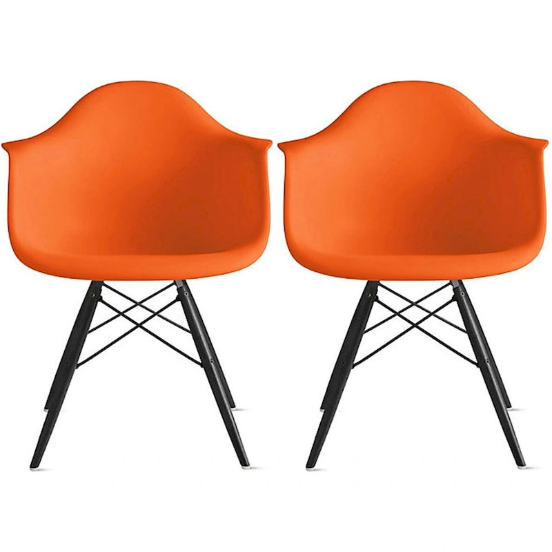 Sillón de comedor Eiffel con asiento moldeado