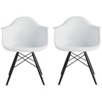 Sillón de comedor Eiffel con asiento moldeado