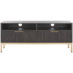 Mueble para TV Alyse con 2 cajones y 2 estantes (para TV de pantalla plana de hasta 65 pulgadas) - 60.4 x 15.6 x 24.8 pulg.
