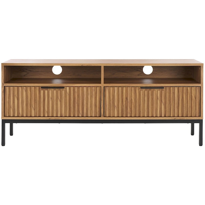 Mueble para TV Alyse con 2 cajones y 2 estantes (para TV de pantalla plana de hasta 65 pulgadas) - 60.4 x 15.6 x 24.8 pulg.