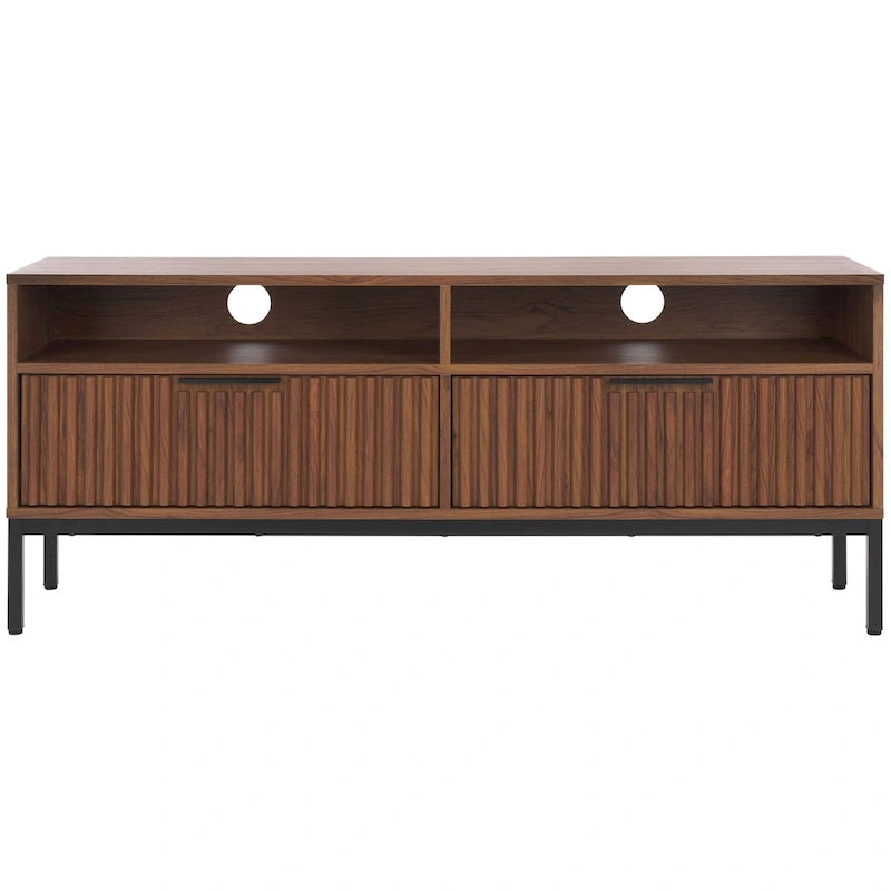 Mueble para TV Alyse con 2 cajones y 2 estantes (para TV de pantalla plana de hasta 65 pulgadas) - 60.4 x 15.6 x 24.8 pulg.