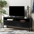 Mueble para TV Alyse con 2 cajones y 2 estantes (para TV de pantalla plana de hasta 65 pulgadas) - 60.4 x 15.6 x 24.8 pulg.