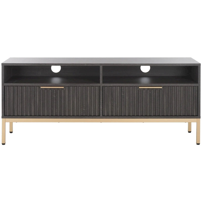Mueble para TV Alyse con 2 cajones y 2 estantes (para TV de pantalla plana de hasta 65 pulgadas) - 60.4 x 15.6 x 24.8 pulg.