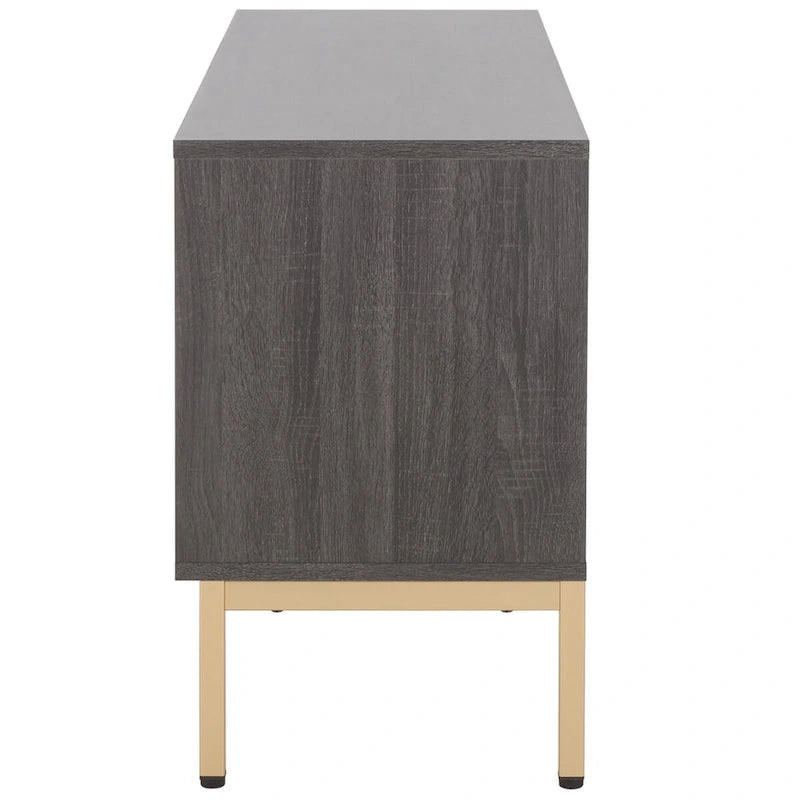 Mueble para TV Alyse con 2 cajones y 2 estantes (para TV de pantalla plana de hasta 65 pulgadas) - 60.4 x 15.6 x 24.8 pulg.