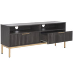 Mueble para TV Alyse con 2 cajones y 2 estantes (para TV de pantalla plana de hasta 65 pulgadas) - 60.4 x 15.6 x 24.8 pulg.