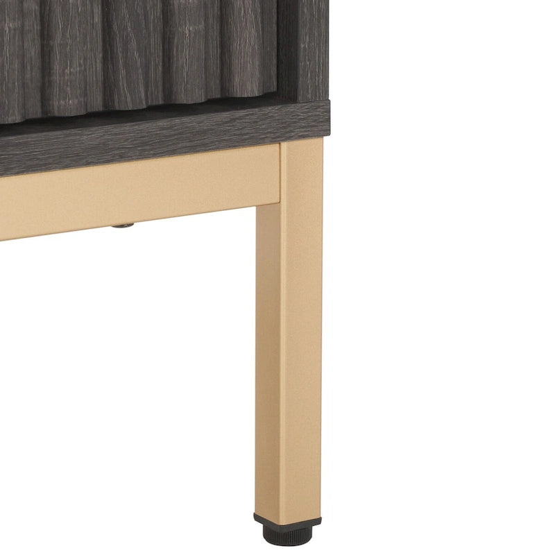 Mueble para TV Alyse con 2 cajones y 2 estantes (para TV de pantalla plana de hasta 65 pulgadas) - 60.4 x 15.6 x 24.8 pulg.