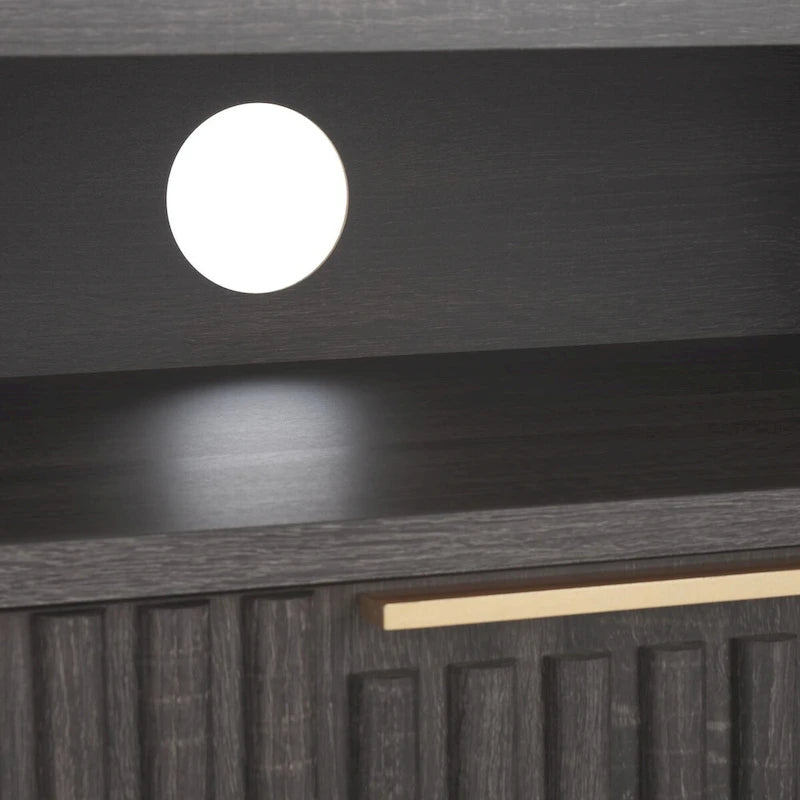 Mueble para TV Alyse con 2 cajones y 2 estantes (para TV de pantalla plana de hasta 65 pulgadas) - 60.4 x 15.6 x 24.8 pulg.