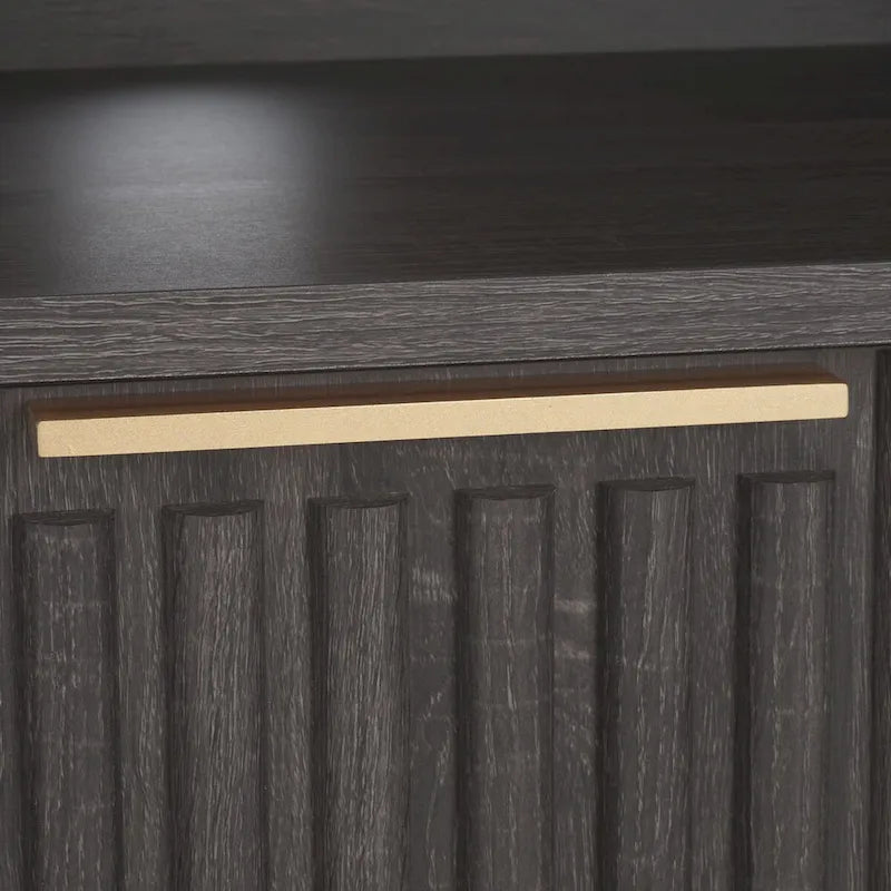 Mueble para TV Alyse con 2 cajones y 2 estantes (para TV de pantalla plana de hasta 65 pulgadas) - 60.4 x 15.6 x 24.8 pulg.