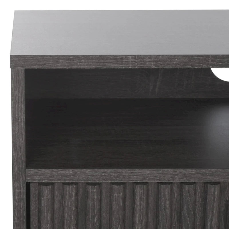 Mueble para TV Alyse con 2 cajones y 2 estantes (para TV de pantalla plana de hasta 65 pulgadas) - 60.4 x 15.6 x 24.8 pulg.