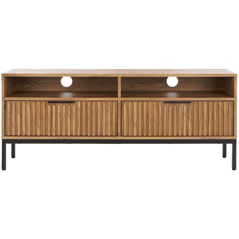 Mueble para TV Alyse con 2 cajones y 2 estantes (para TV de pantalla plana de hasta 65 pulgadas) - 60.4 x 15.6 x 24.8 pulg.