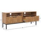 Mueble para TV Alyse con 2 cajones y 2 estantes (para TV de pantalla plana de hasta 65 pulgadas) - 60.4 x 15.6 x 24.8 pulg.