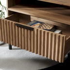 Mueble para TV Alyse con 2 cajones y 2 estantes (para TV de pantalla plana de hasta 65 pulgadas) - 60.4 x 15.6 x 24.8 pulg.