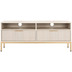 Mueble para TV Alyse con 2 cajones y 2 estantes (para TV de pantalla plana de hasta 65 pulgadas) - 60.4 x 15.6 x 24.8 pulg.
