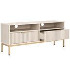 Mueble para TV Alyse con 2 cajones y 2 estantes (para TV de pantalla plana de hasta 65 pulgadas) - 60.4 x 15.6 x 24.8 pulg.