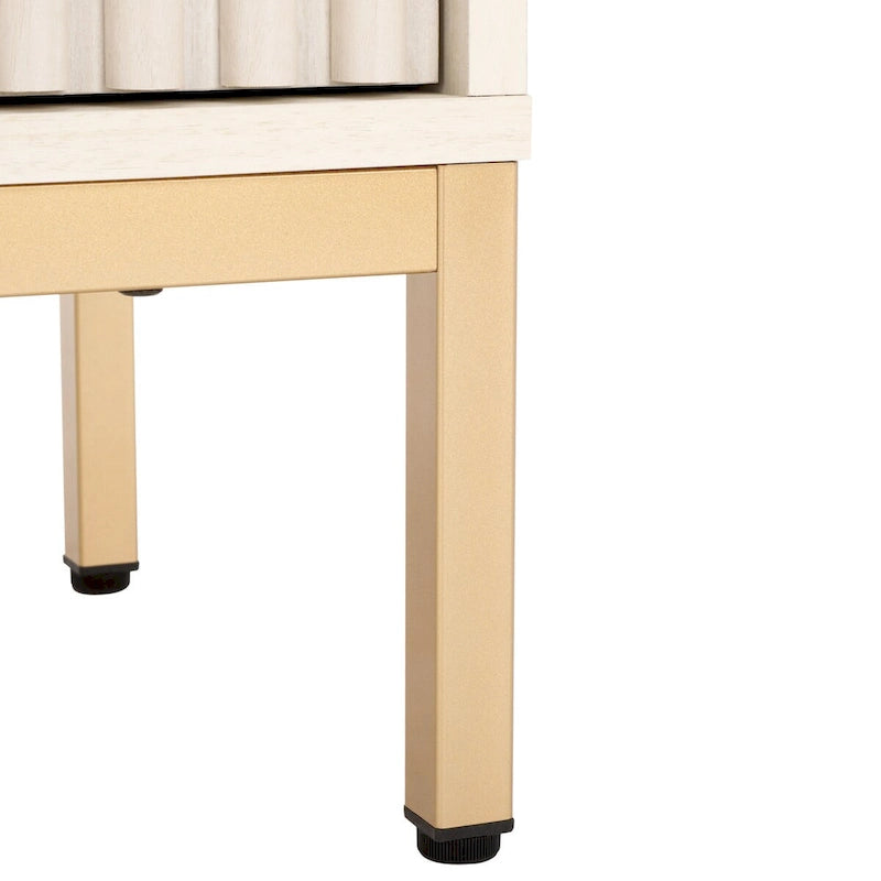 Mueble para TV Alyse con 2 cajones y 2 estantes (para TV de pantalla plana de hasta 65 pulgadas) - 60.4 x 15.6 x 24.8 pulg.