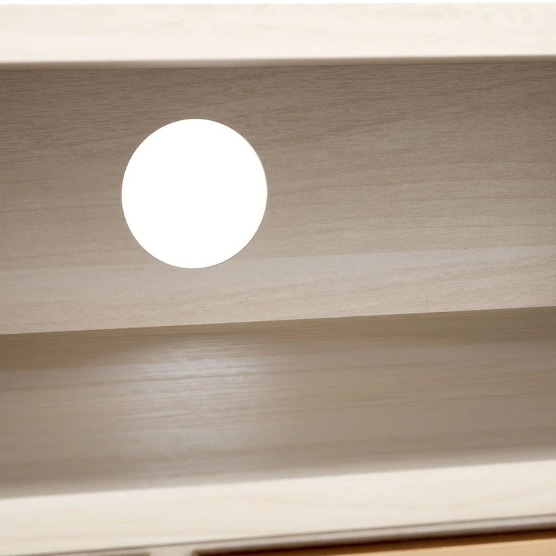 Mueble para TV Alyse con 2 cajones y 2 estantes (para TV de pantalla plana de hasta 65 pulgadas) - 60.4 x 15.6 x 24.8 pulg.