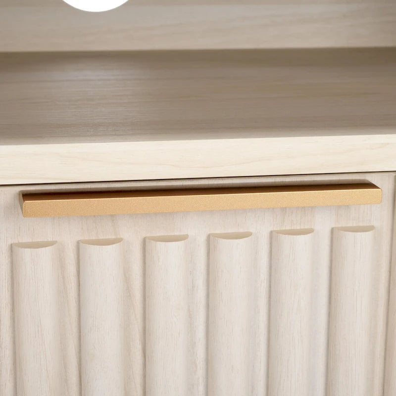 Mueble para TV Alyse con 2 cajones y 2 estantes (para TV de pantalla plana de hasta 65 pulgadas) - 60.4 x 15.6 x 24.8 pulg.