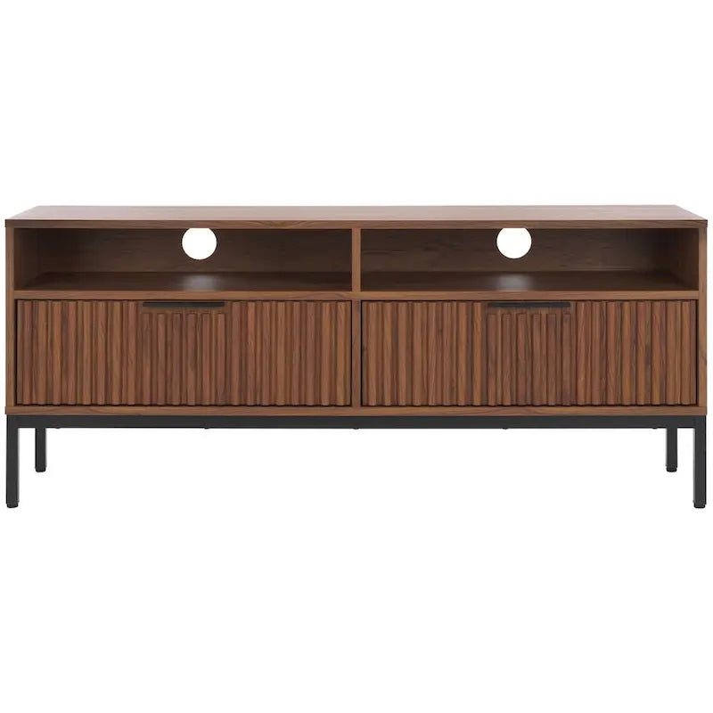 Mueble para TV Alyse con 2 cajones y 2 estantes (para TV de pantalla plana de hasta 65 pulgadas) - 60.4 x 15.6 x 24.8 pulg.