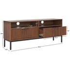 Mueble para TV Alyse con 2 cajones y 2 estantes (para TV de pantalla plana de hasta 65 pulgadas) - 60.4 x 15.6 x 24.8 pulg.