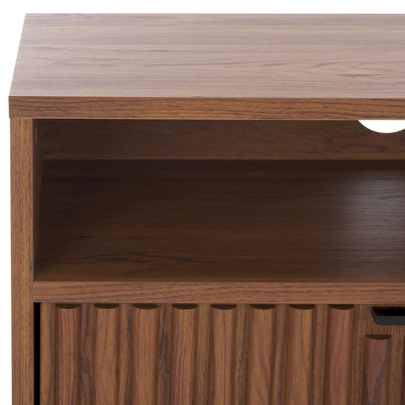 Mueble para TV Alyse con 2 cajones y 2 estantes (para TV de pantalla plana de hasta 65 pulgadas) - 60.4 x 15.6 x 24.8 pulg.