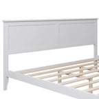 Cama de plataforma tamaño King de madera maciza moderna, elegante y duradera