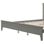 Cama de plataforma tamaño King de madera maciza moderna, elegante y duradera