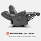 Sofá reclinable biplaza eléctrico con consola, vibración y calor, puertos de carga USB RS6234