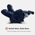 Sofá reclinable biplaza eléctrico con consola, vibración y calor, puertos de carga USB RS6234