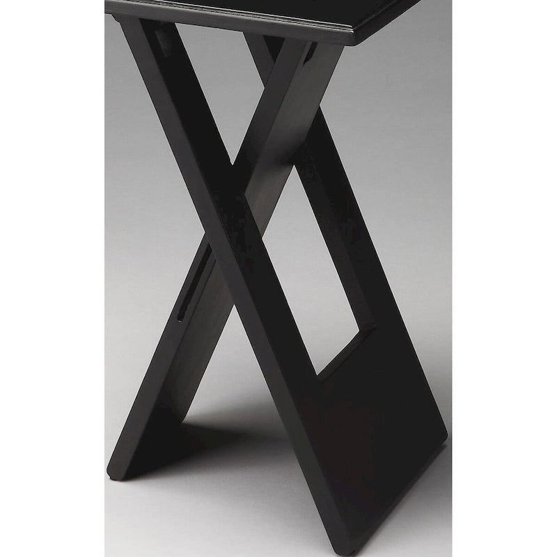 Mesa plegable Hammond negra hecha a mano (India)