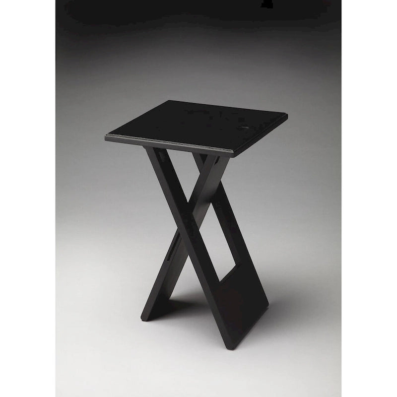 Mesa plegable Hammond negra hecha a mano (India)