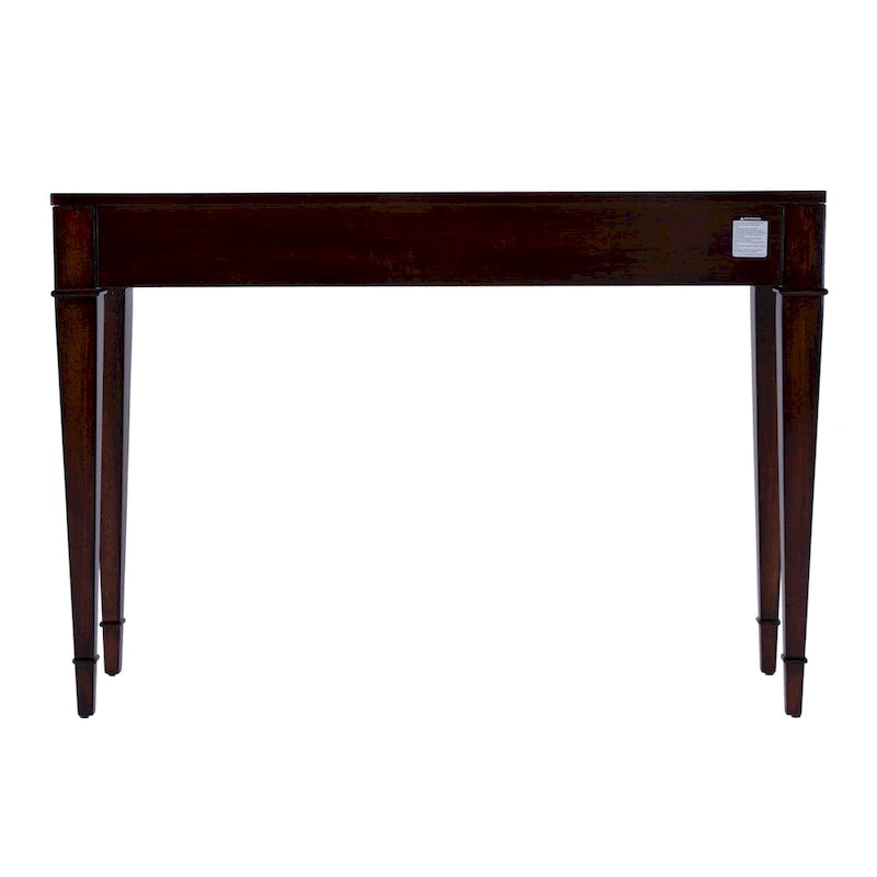 Mesa consola de madera de raíz con 2 cajones de 46 pulgadas