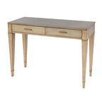 Mesa consola de madera de raíz con 2 cajones de 46 pulgadas