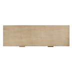 Mesa consola de madera de raíz con 2 cajones de 46 pulgadas